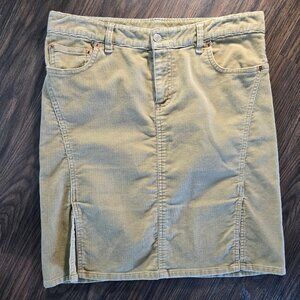 AMERICAN EAGLE OUTFITTERS Tan Corduroy Skirt SIZE 4